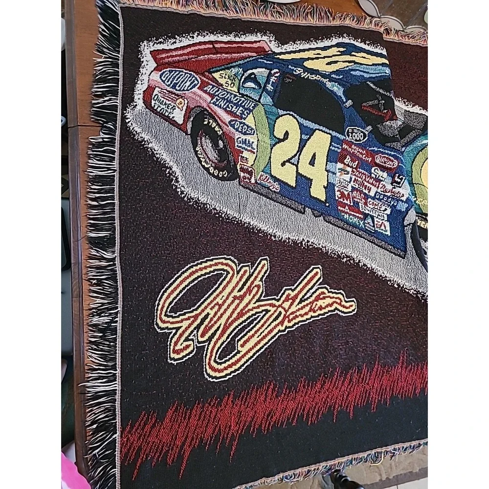 Jeff Gordon DuPont Tapestry NASCAR #24 Throw Blanket 58